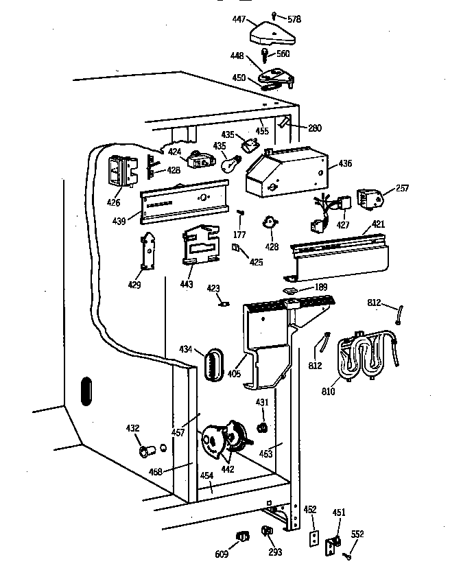 GE TFX22QRBAAA fresh food section diagram