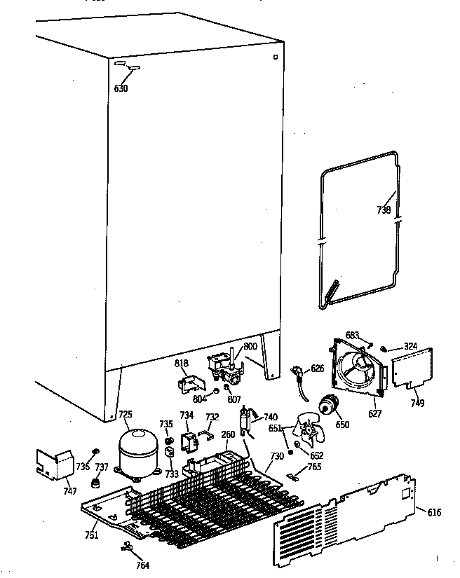 GE TFX22QRBAAA unit parts diagram