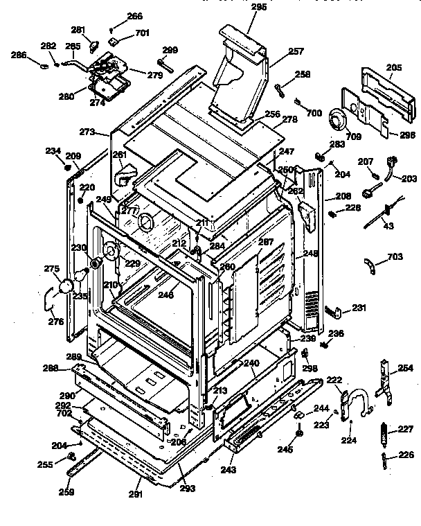 Hotpoint RGB744BEA1WH body parts diagram