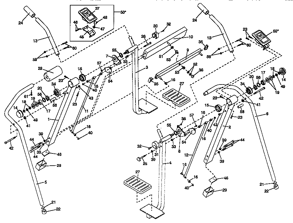 Weslo WLAW55076 unit parts diagram
