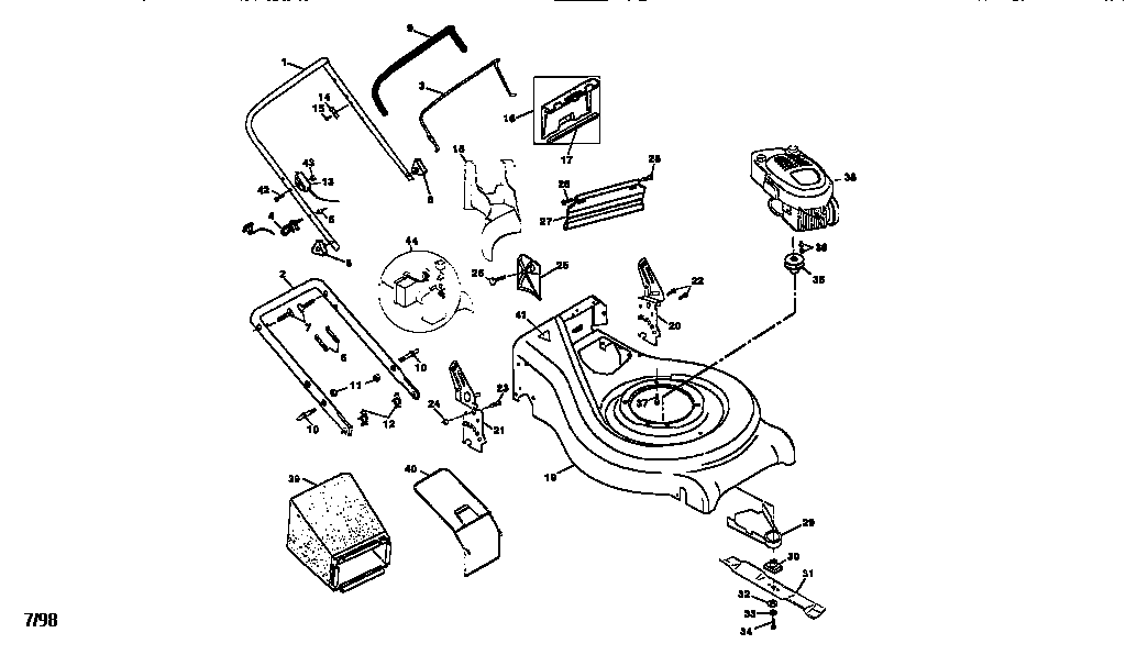 Craftsman 917377631 main frame diagram