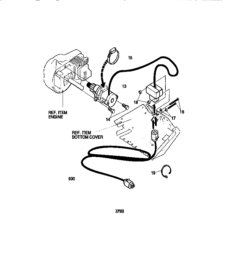 Craftsman 536884582 electric start assembly diagram