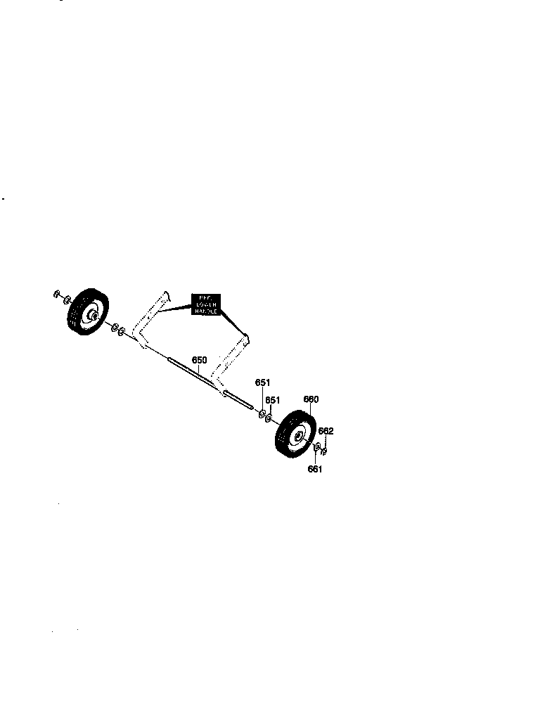 Craftsman 536884582 wheel assembly diagram