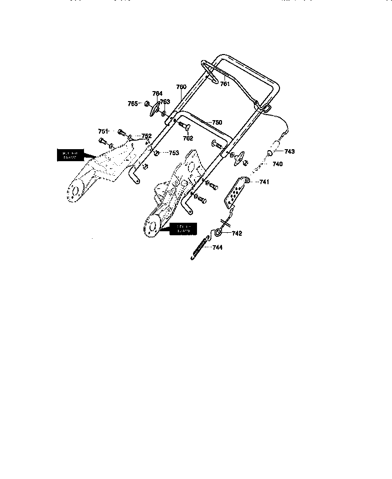 Craftsman 536884582 handle assembly diagram
