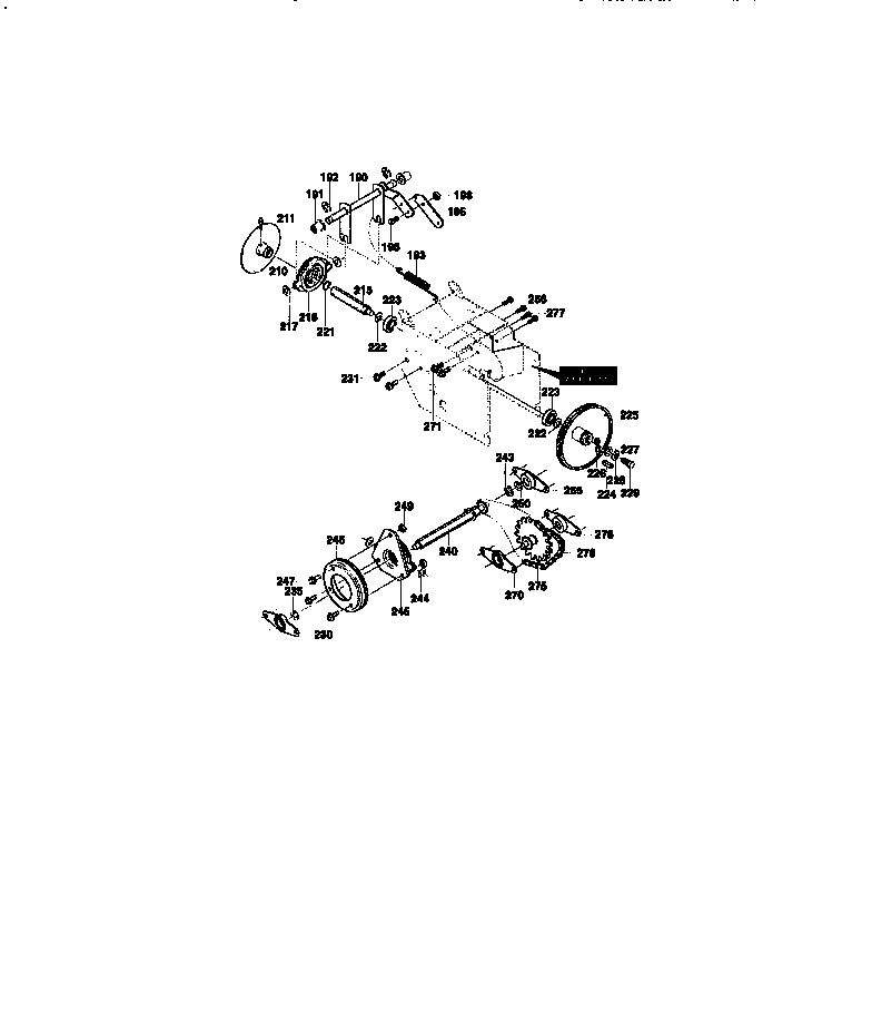 Craftsman 536886141 drive assembly diagram
