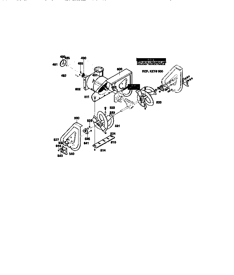 Craftsman 536886141 auger housing assembly diagram