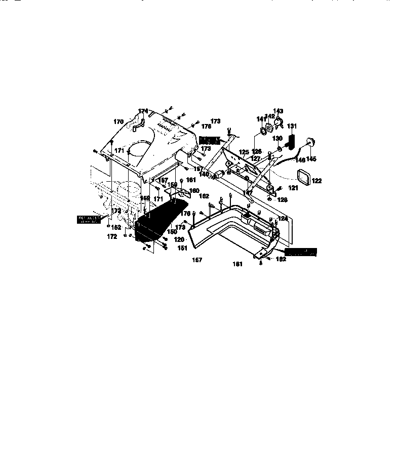 Craftsman 536883510 belt cover assembly diagram