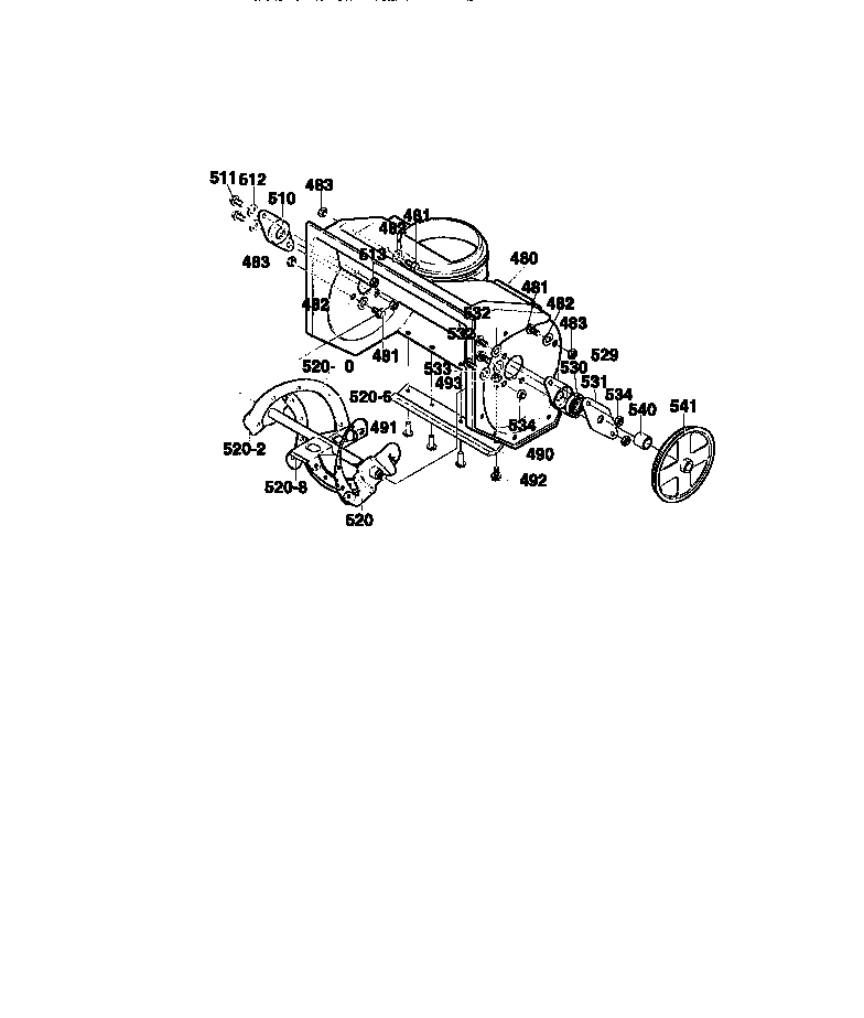 Craftsman 536883510 auger housing assembly diagram