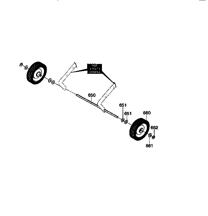 Craftsman 536882090 wheel assembly diagram