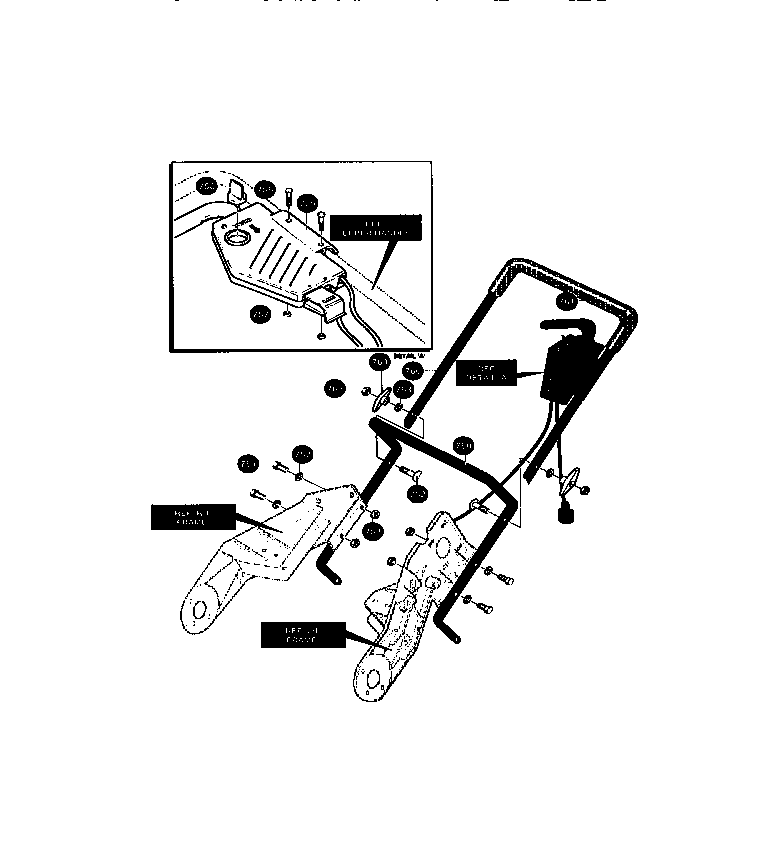 Craftsman 536882090 handle assembly diagram