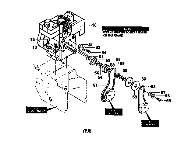 Craftsman 536886191 engine assembly diagram