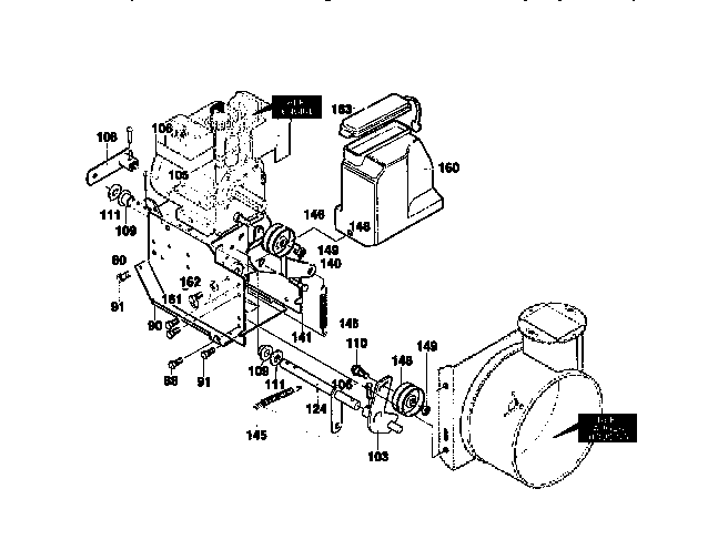 Craftsman 536886191 frame assemlby diagram