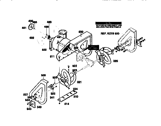 Craftsman 536886191 auger housing assembly diagram