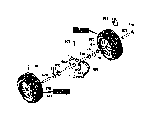 Craftsman 536886191 wheel assembly diagram