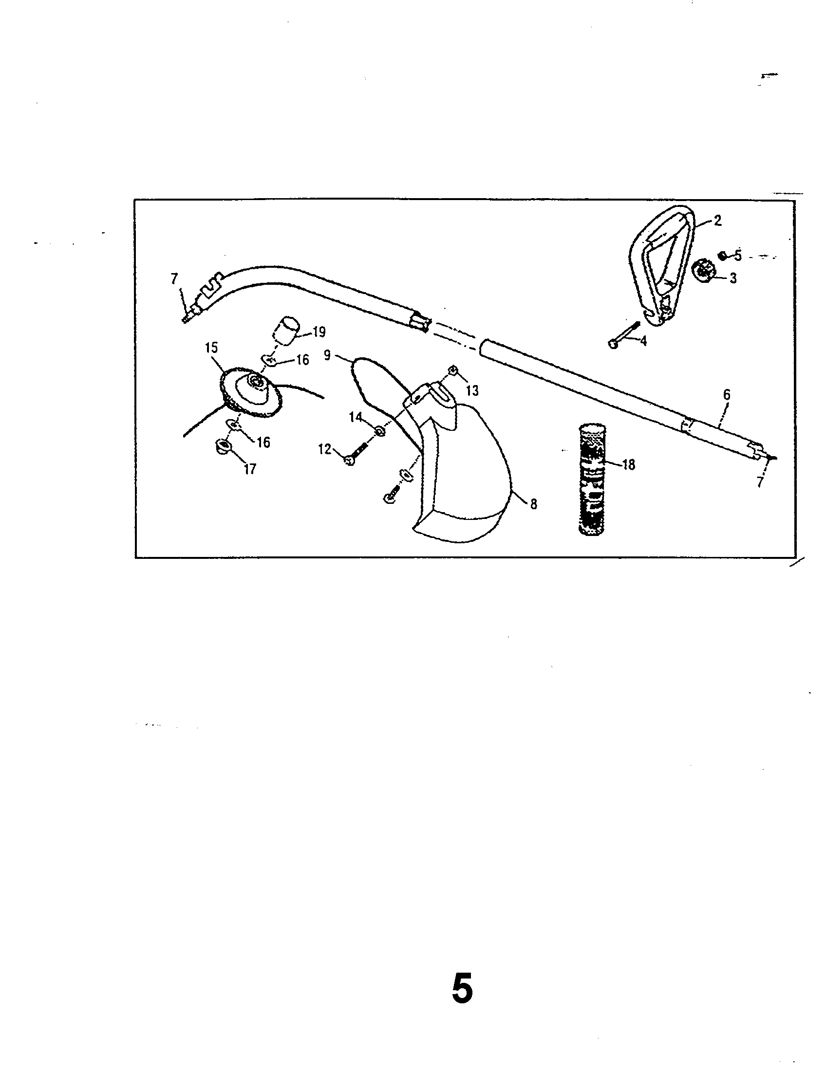 Craftsman 989796060 shaft/handle/stringhead diagram