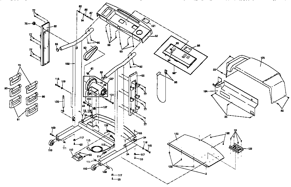 Proform 831297471 console assembly diagram