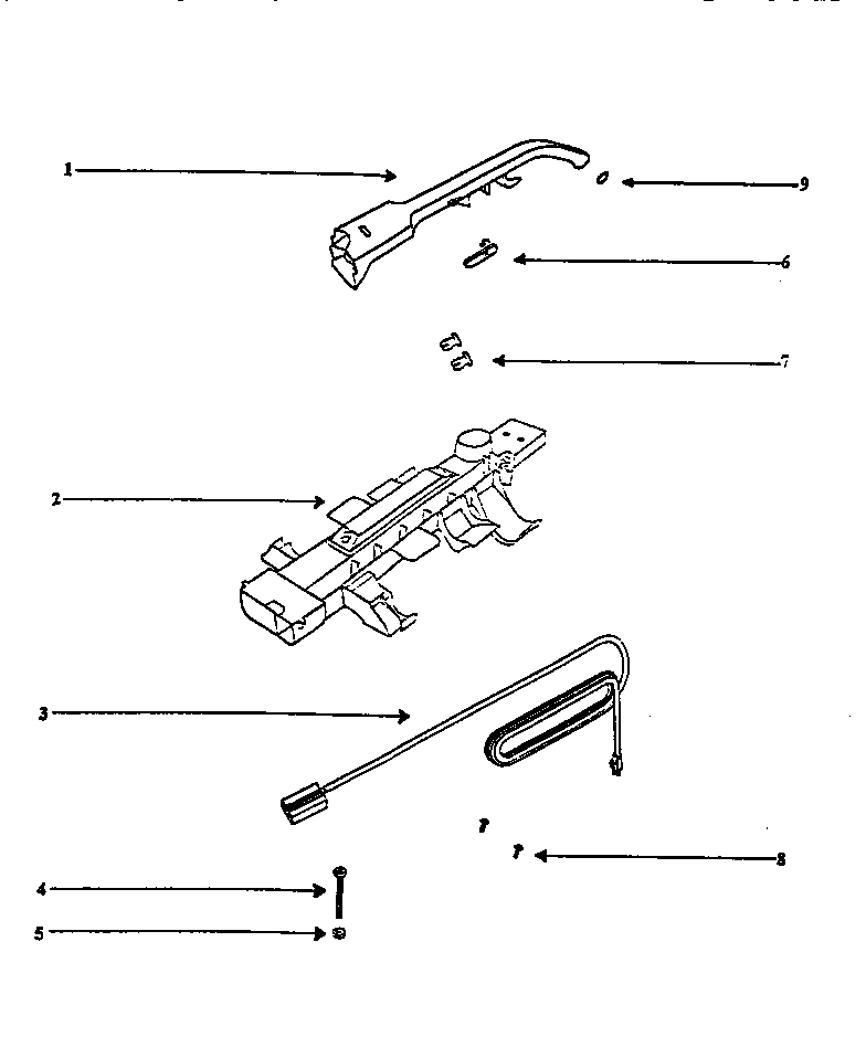 Eureka 7626ATH handle diagram