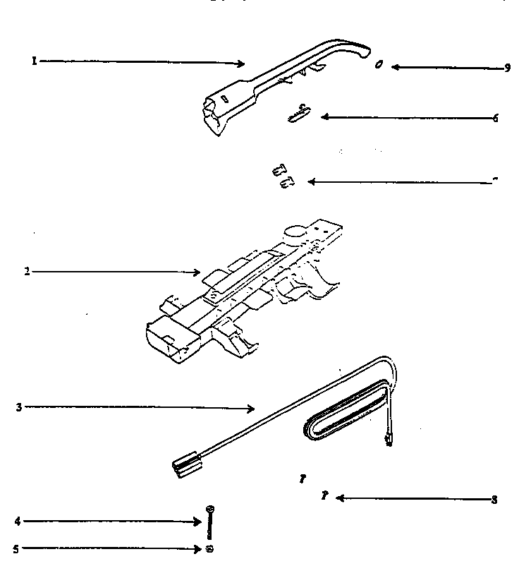 Eureka 7650ATX handle diagram