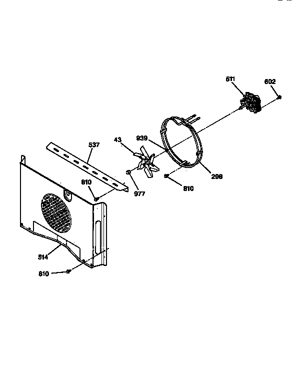 GE JT950SY1SS blower diagram
