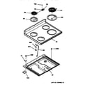 Hotpoint RB754YSAD main top section diagram