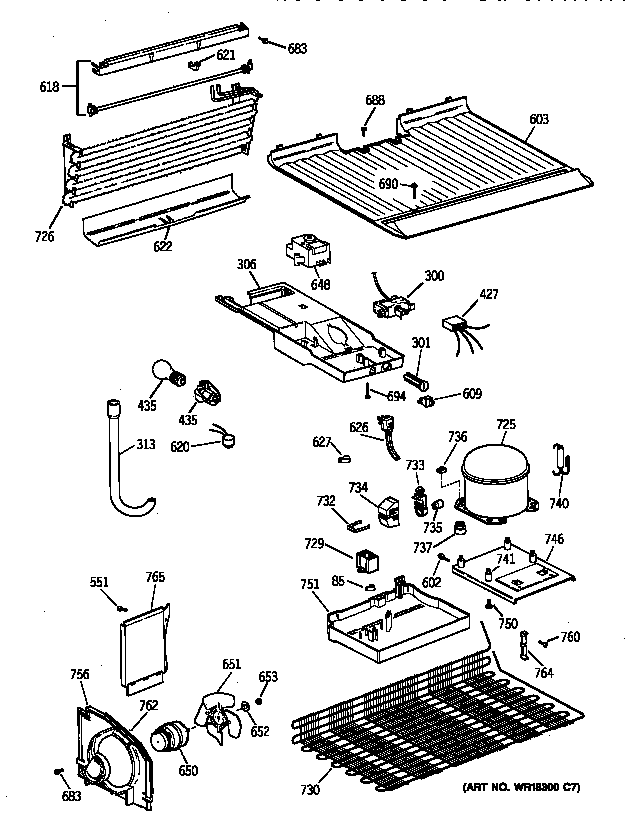 Hotpoint CTX14CIBFRWW unit parts diagram
