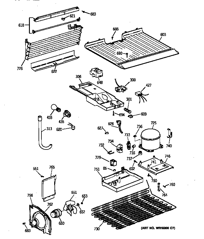 Hotpoint CTX16WIBBLWW unit parts diagram