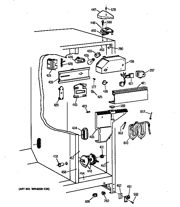 Hotpoint CSX22GRBAAA fresh food section diagram