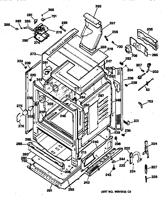 Kenmore 36272471890 body parts diagram
