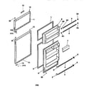 Kenmore 2539366116 door diagram