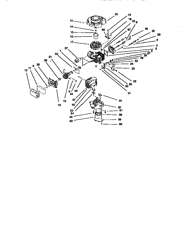 Lawn-Boy 10247-8900001 AND UP engine assembly diagram