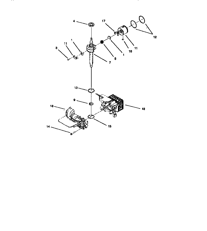 Lawn-Boy 10247-8900001 AND UP short block assembly diagram