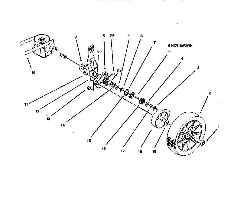 Lawn-Boy 10321-8900001 AND UP rear axle assembly diagram