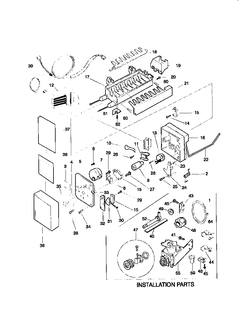 Kenmore 25378137891 icemaker diagram