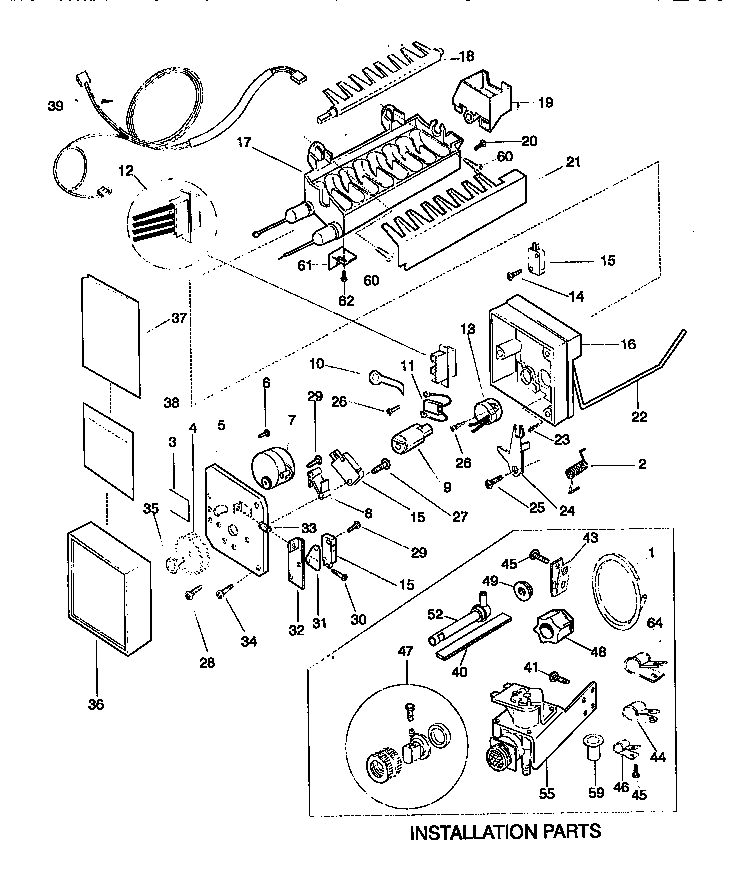 Kenmore 25378135891 icemaker diagram