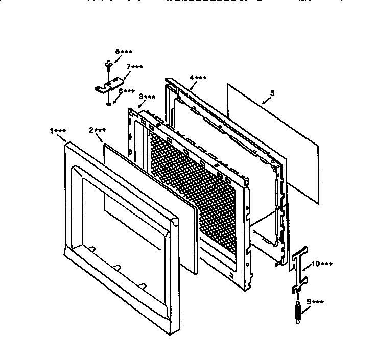 Kenmore 56568421791 door diagram