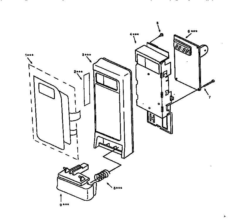 Kenmore 56568421791 control panel diagram