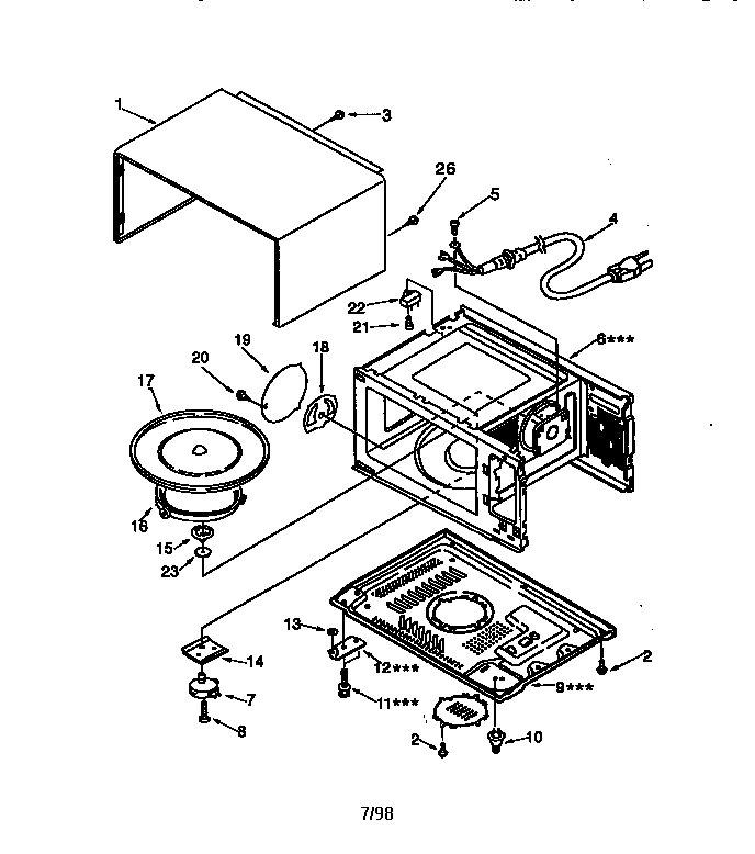 Kenmore 56568301791 cabinet diagram