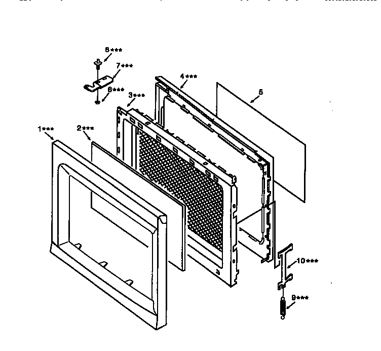Kenmore 56568301791 door diagram
