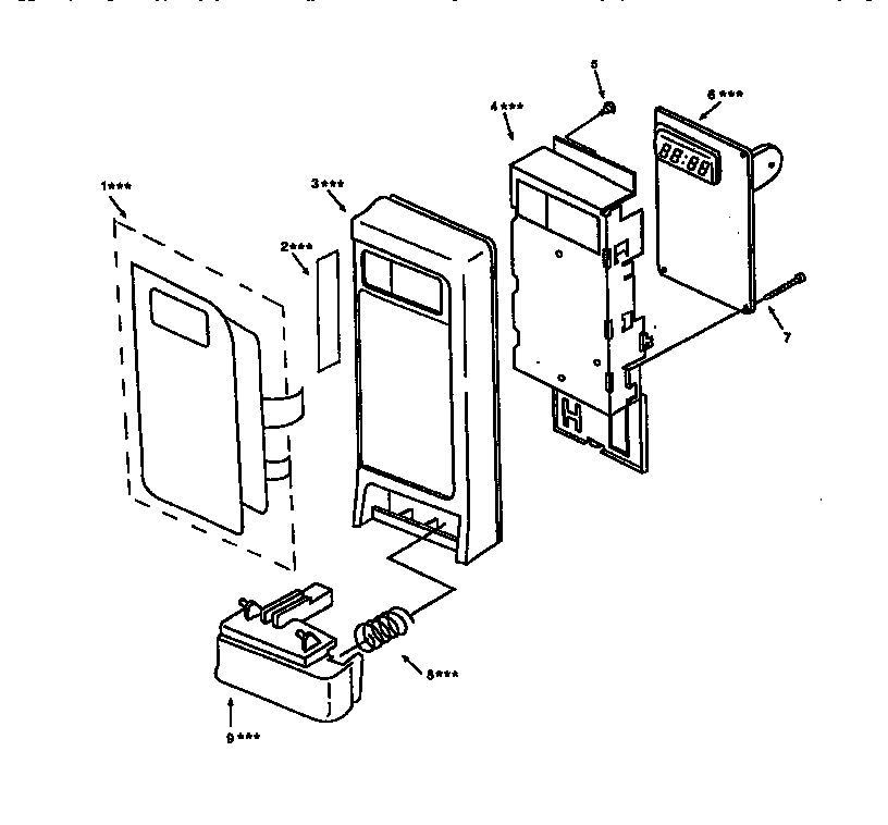 Kenmore 56568301791 control panel diagram