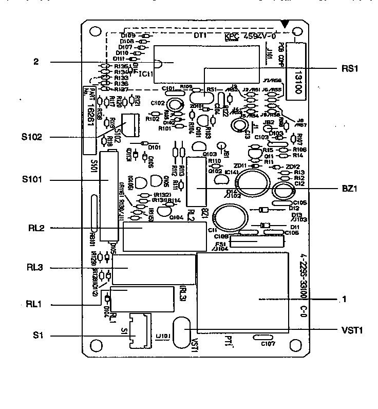 Kenmore 56568301791 power control circuit board 16261 diagram