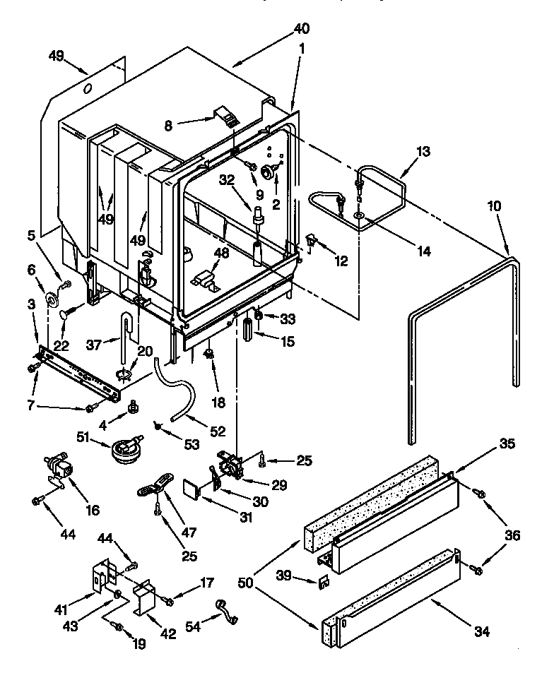 Kenmore 66516831791 tub assembly diagram