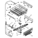 Kenmore 66515891792 upper dishrack and water feed diagram