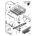 Kenmore 66515835792 upper dishrack and water feed diagram