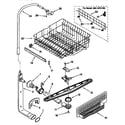 Kenmore 66517791791 upper dishrack and water feed diagram