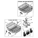 Kenmore 66517791791 lower dishrack diagram