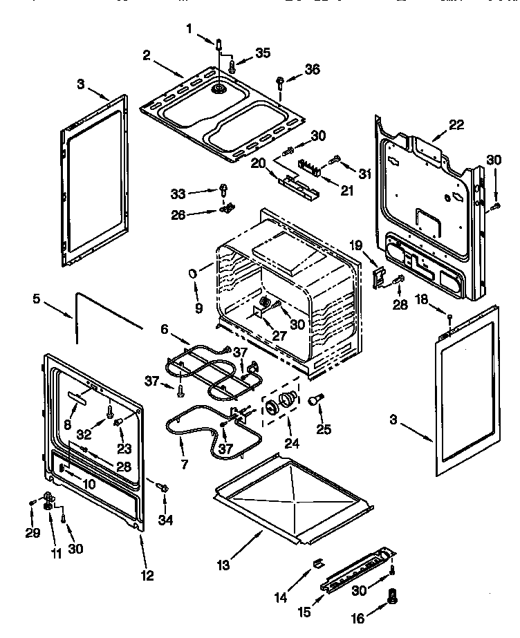 Whirlpool RF315PXGN0 chassis diagram