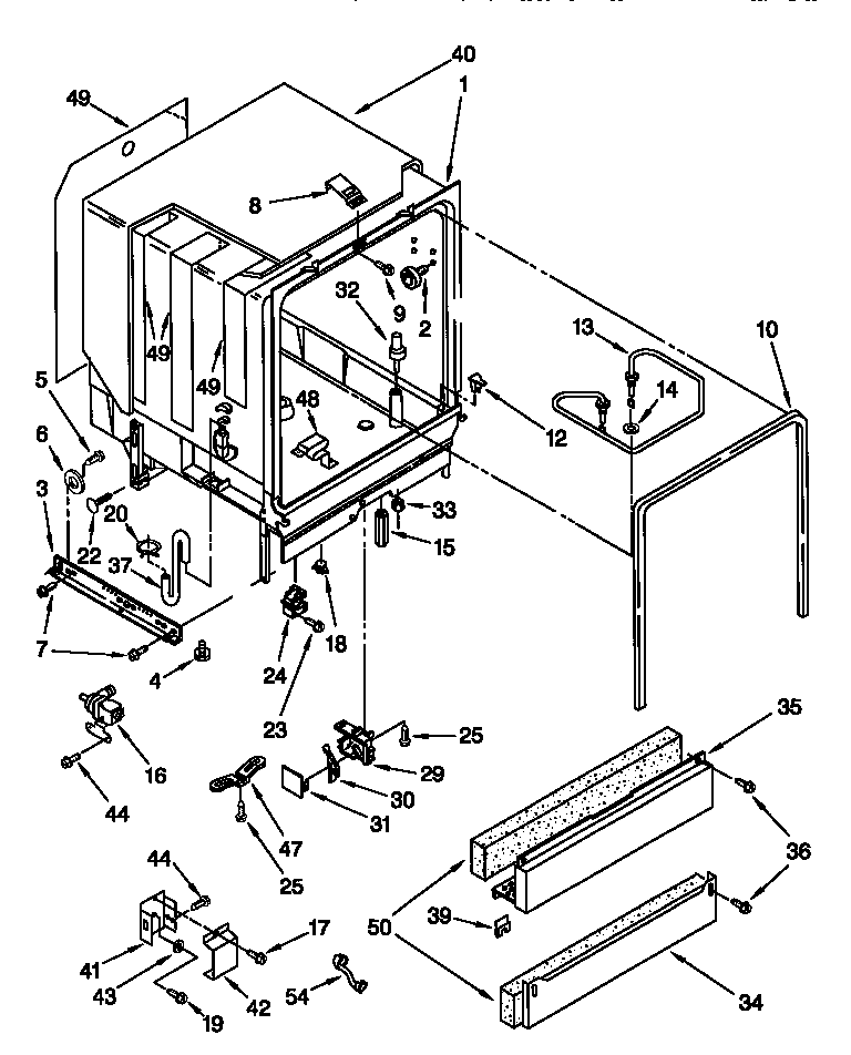 Kenmore 66517698792 tub assembly diagram