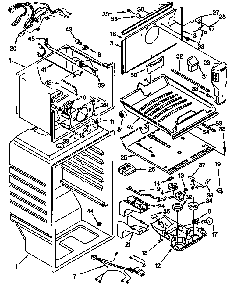 KitchenAid KTRS22KGBL00 liner diagram