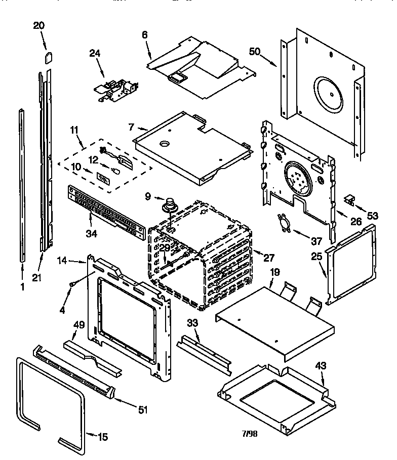 KitchenAid KEBS277DBL3 oven diagram