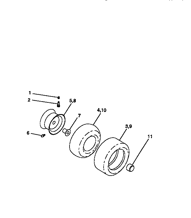 Craftsman 917258514 wheels and tires diagram